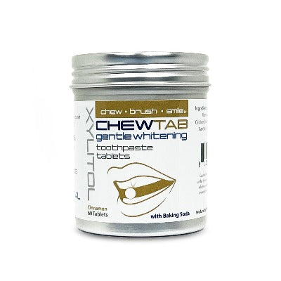 gentle whitening cinnamon toothpaste tablets aluminum bottle