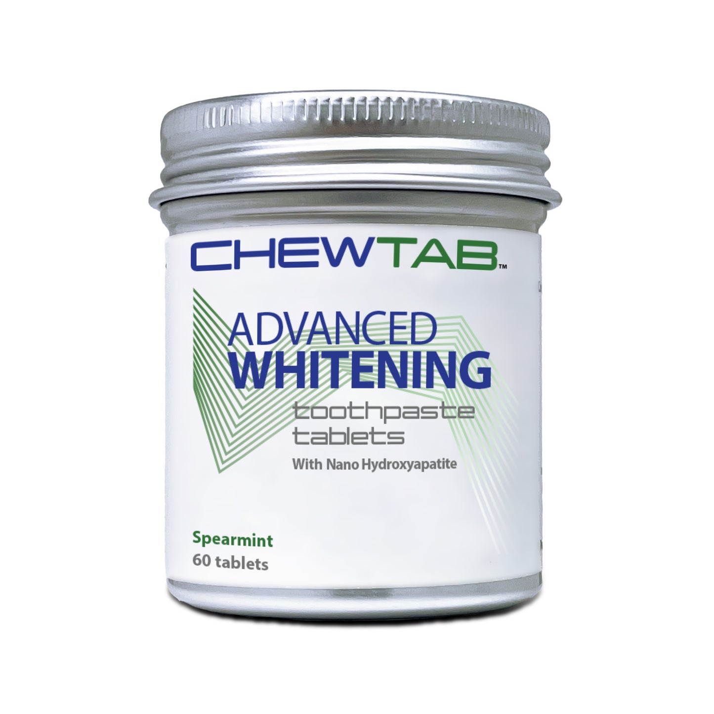 spearmint advanced whitening toothpaste tablets bottle