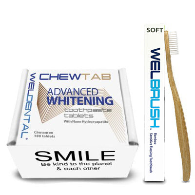 chewtab advanted whitening nhap toothpaste tablets toothbrush