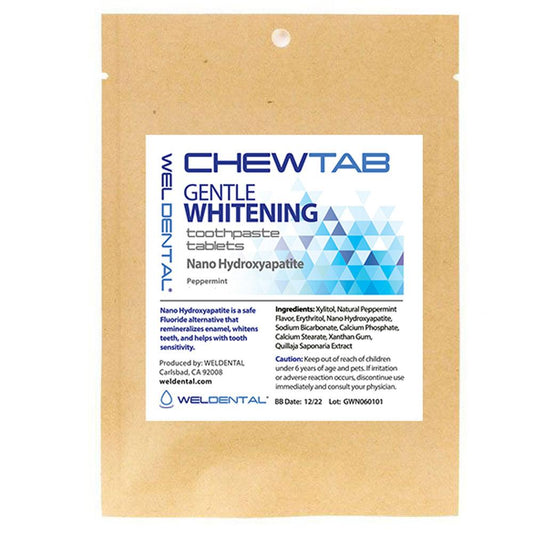 Chewtab Gentle Whitening NHAP Peppermint 10 Count - WHOLESALE