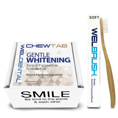 nano hydroxyapatite toothpaste tablets cinnamon with toothbrush