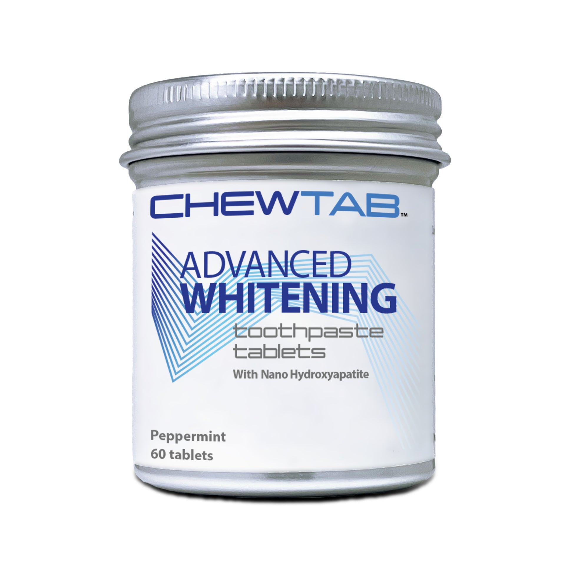 advanced whitening toothpaste tablets peppermint bottle