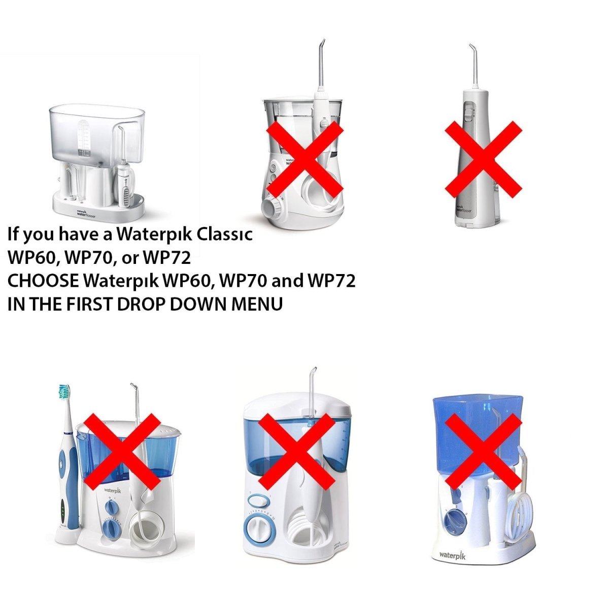 Waterpik water flosser tips