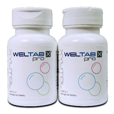 weltab water flosser tablets bubble gum two pack