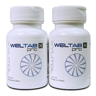 weltab water flosser tablets peppermint two pack