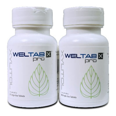 weltab water flosser tablets smooth mint two pack