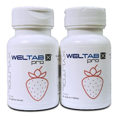 weltab water flosser tablets strawberry two pack