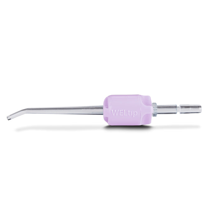 One Weltip Infuster tip with light purple plastic chambers featuring the brand name 'WELtip' on the body, set against a plain white background.