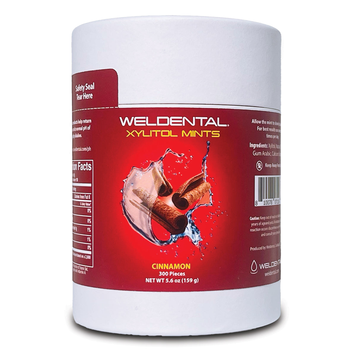 Weldental Xylitol Mints in Plastic Free Packaging 300 Count